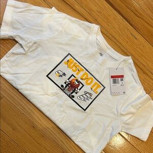 Nike Kids White 'Just Do It' Graphic Tee
